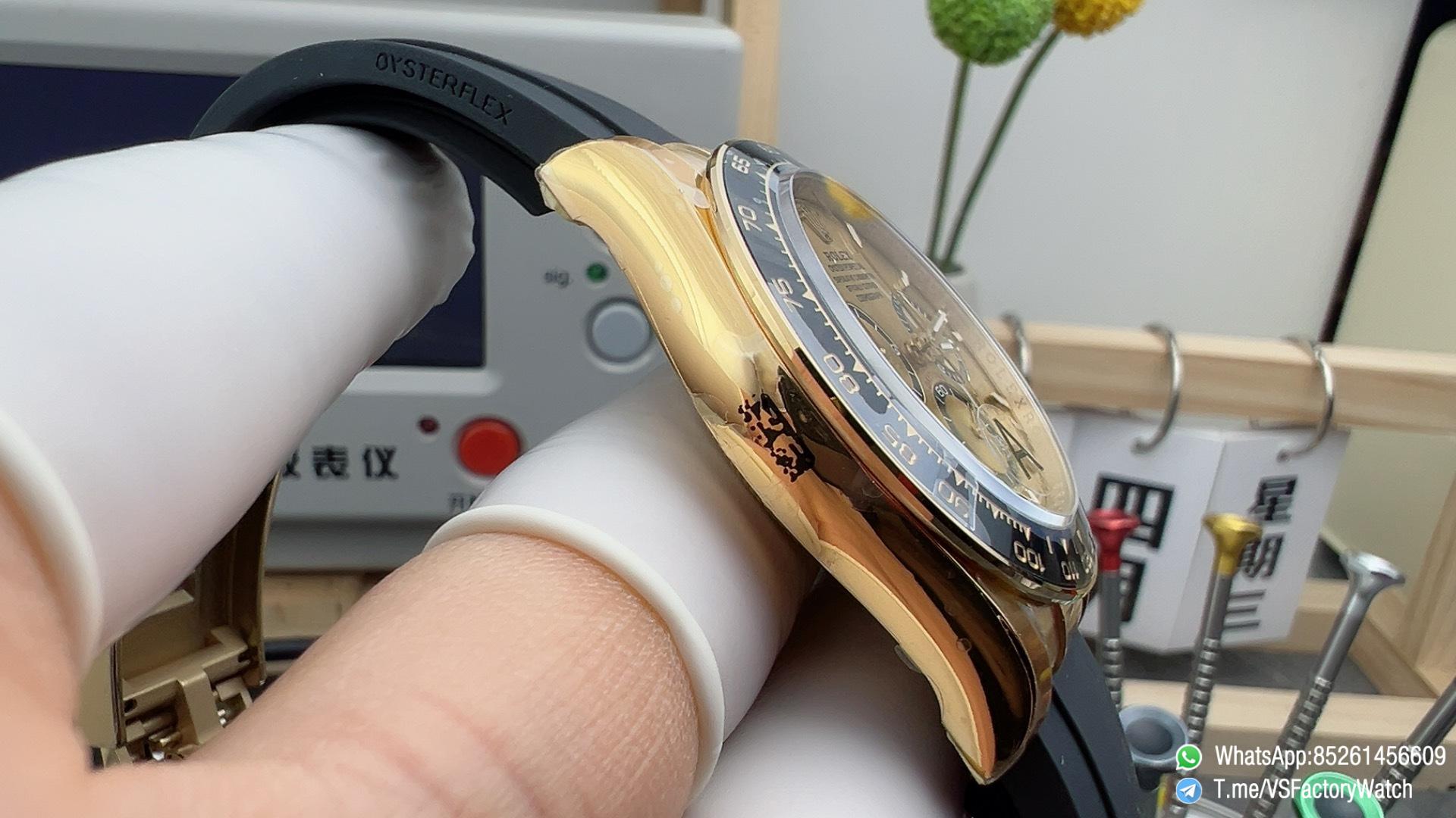 VS Factory Watch Daytona 126518LN Yellow Gold Dial with Black Rings Black Ceramic Bezel Oysterflex Strap DanDong 4131 Calibre 05 VS Factory Watch Daytona 126518LN Yellow Gold Dial with Black Rings Black Ceramic Bezel Oysterflex Strap DanDong 4131 Calibre 05