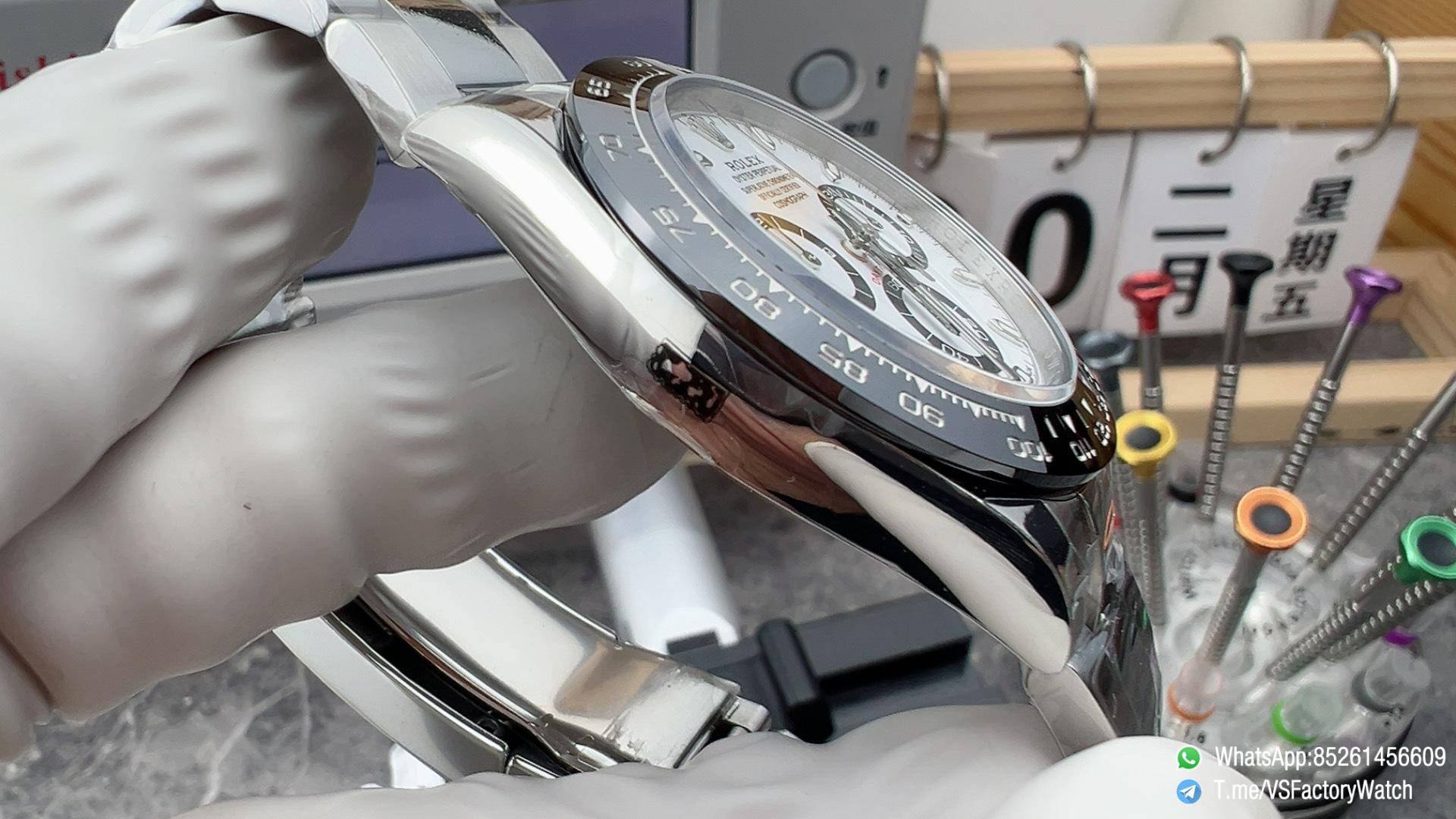 VS Factory Watch Daytona Panda 116500LN 904L Steel White Dial Black Ceramic Bezel DanDong 4130 Movement 04 VS Factory Watch Daytona Panda 116500LN 904L Steel White Dial Black Ceramic Bezel DanDong 4130 Movement 04