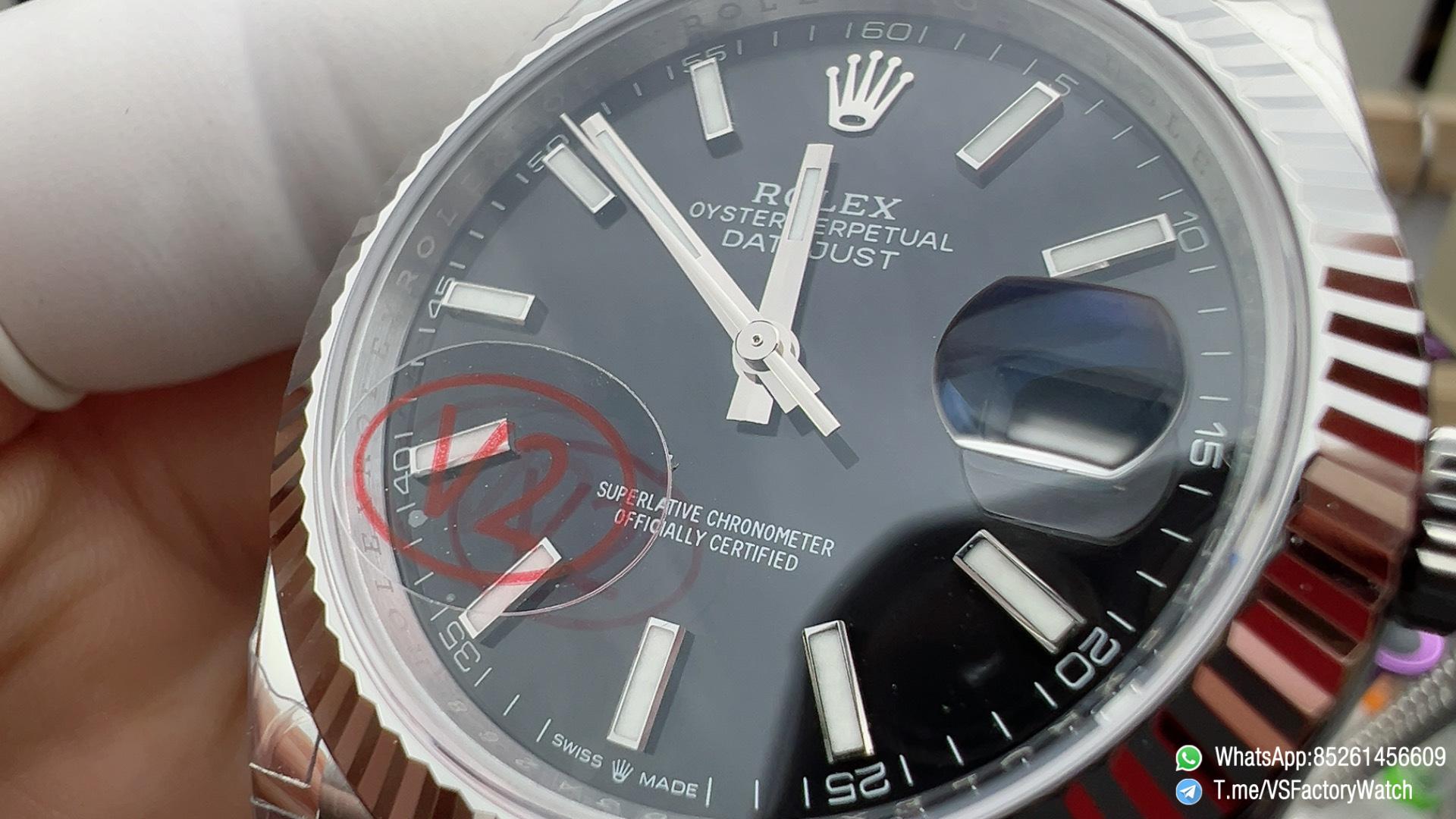 VSF Watch DateJust 41 Ref 126334 Black Dail Fluted Bezel 904L Steel Metal Case and Jubilee Bracelet DanDong 3235 Movement 03 VSF Watch DateJust 41 Ref 126334 Black Dail Fluted Bezel 904L Steel Metal Case and Jubilee Bracelet DanDong 3235 Movement 03