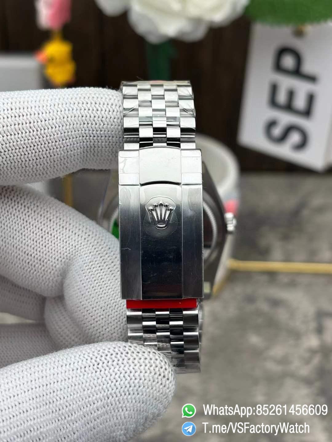 VSF Watch Datejust 36 Ref 126234 Bright Blue Fluted Motif Dial 904L Steel Case and Jubilee Bracelet DanDong 3235 Movement 09