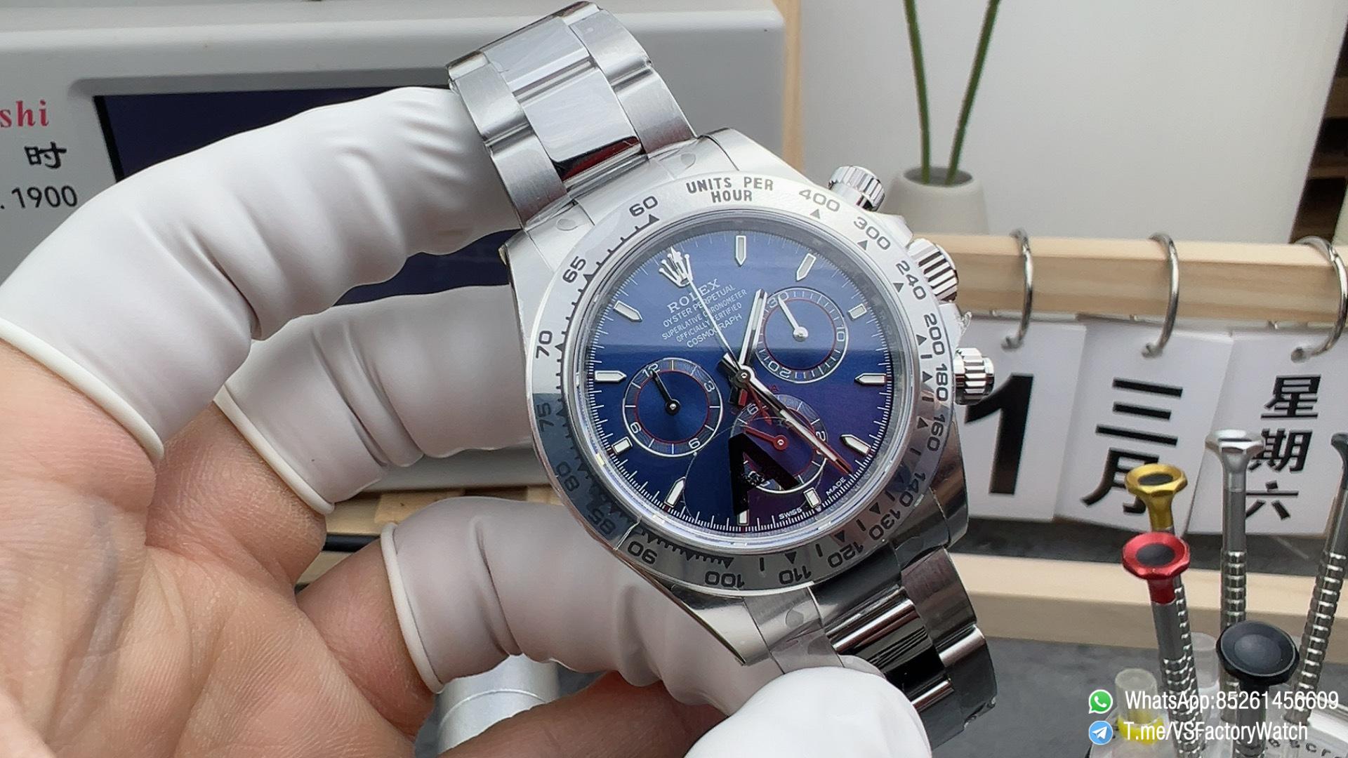 VSF Watch Super Clone Daytona 126509 V2 Weight 182g Bright Blue Dial 904L Steel Case and Oyster Bracelet DanDong 4131 Movement 01 VSF Watch Super Clone Daytona 126509 V2 Weight 182g Bright Blue Dial 904L Steel Case and Oyster Bracelet DanDong 4131 Movement 01