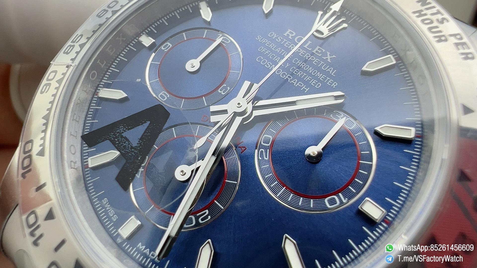 VSF Watch Super Clone Daytona 126509 V2 Weight 182g Bright Blue Dial 904L Steel Case and Oyster Bracelet DanDong 4131 Movement 03 VSF Watch Super Clone Daytona 126509 V2 Weight 182g Bright Blue Dial 904L Steel Case and Oyster Bracelet DanDong 4131 Movement 03