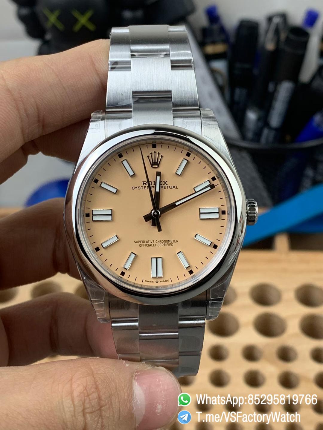 VS Factory Rolex VSF Oyster Perpetual 41 Ref 134300 904L Steel Beige Dial Oyster Bracelet DanDong 3230 Movement 01 VS Factory Rolex VSF Oyster Perpetual 41 Ref 134300 904L Steel Beige Dial Oyster Bracelet DanDong 3230 Movement 01