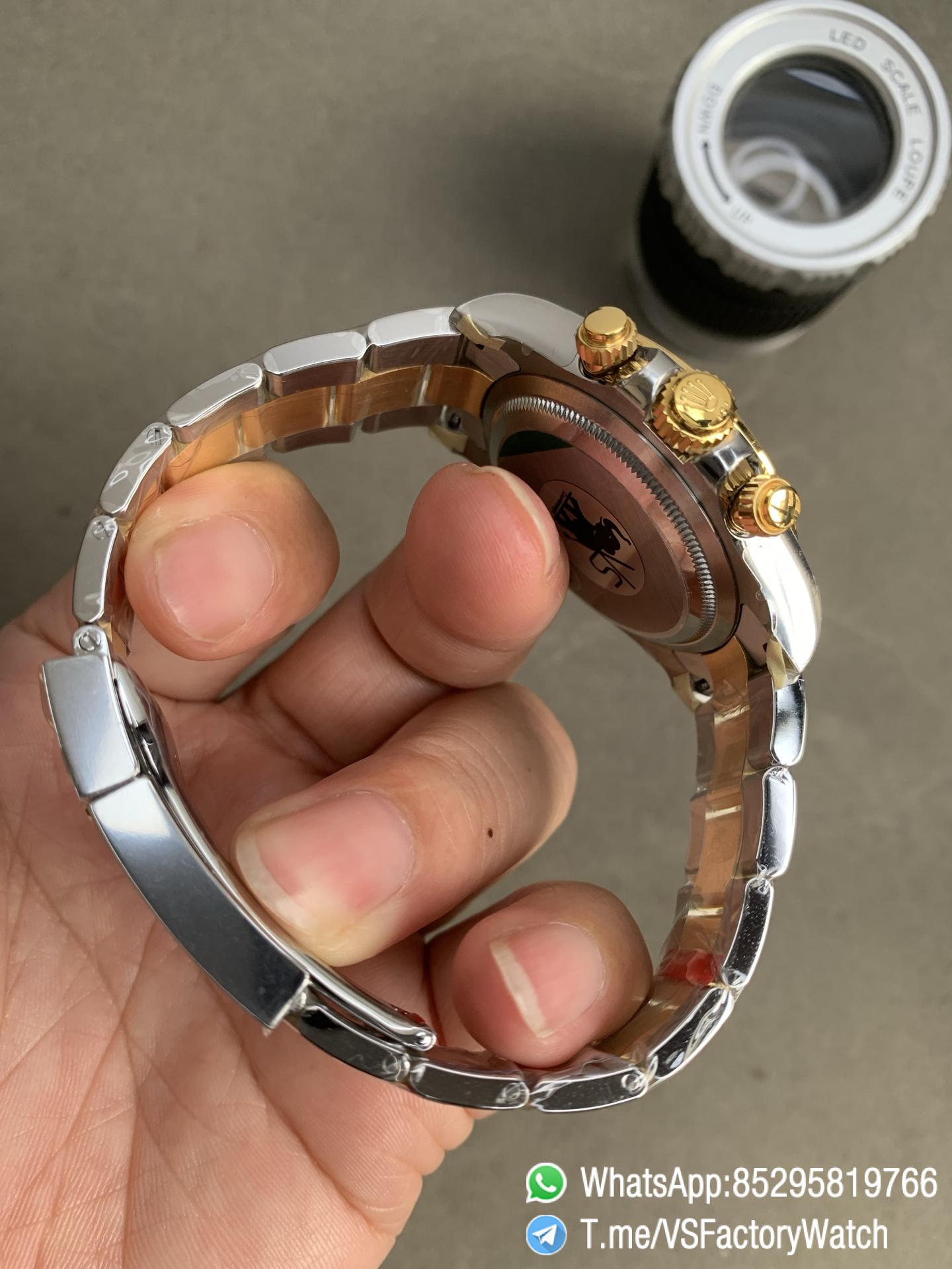 VS Factory Watch VSF Daytona 126503 V2 Gain Weight White Dial with Gold Ring Yellow Gold Bezel Two Tone Oyster Bracelet DD4131 Movement 03 VS Factory Watch VSF Daytona 126503 V2 Gain Weight White Dial with Gold Ring Yellow Gold Bezel Two Tone Oyster Bracelet DD4131 Movement 03