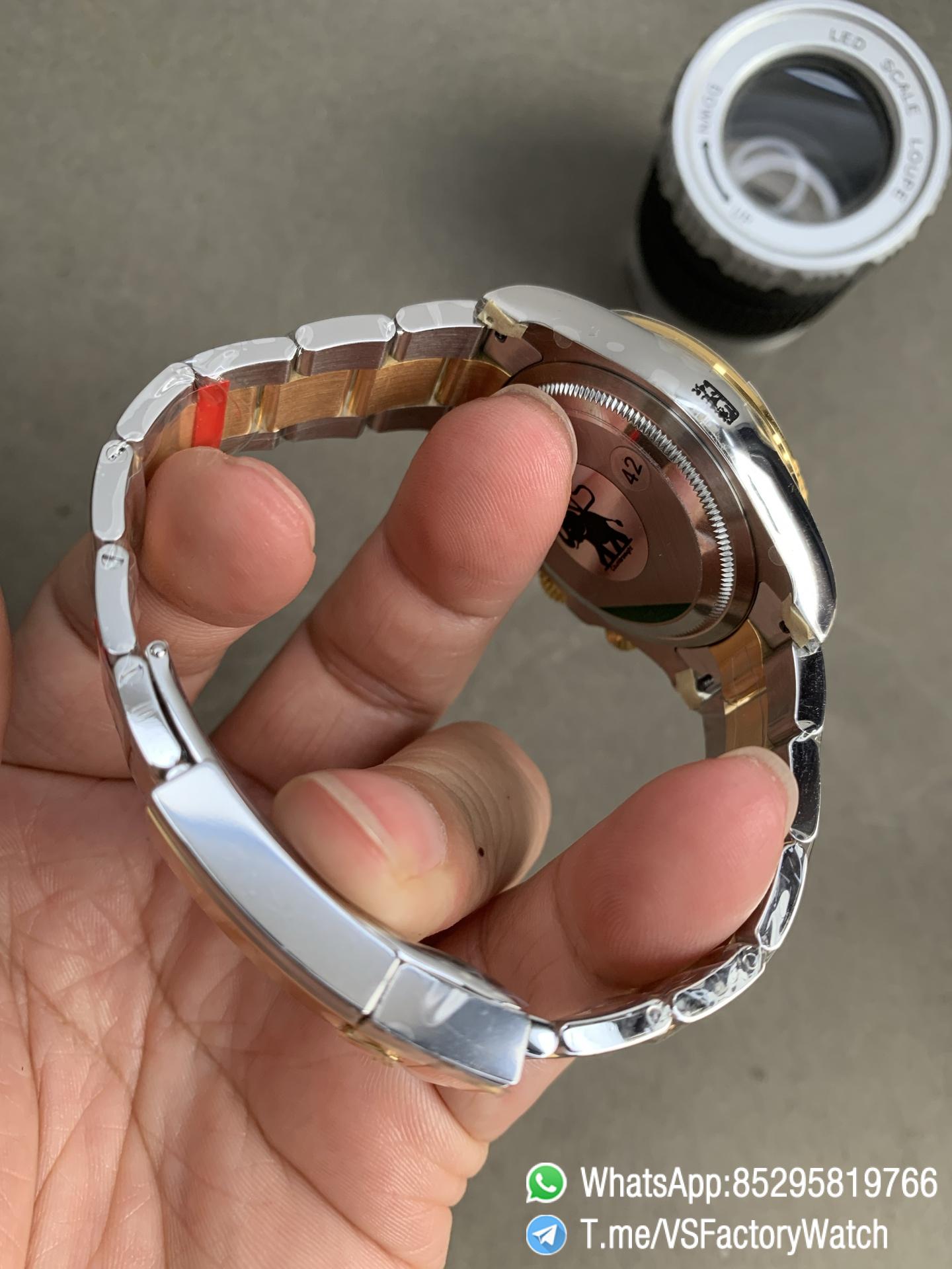 VS Factory Watch VSF Daytona 126503 V2 Gain Weight White Dial with Gold Ring Yellow Gold Bezel Two Tone Oyster Bracelet DD4131 Movement 04 VS Factory Watch VSF Daytona 126503 V2 Gain Weight White Dial with Gold Ring Yellow Gold Bezel Two Tone Oyster Bracelet DD4131 Movement 04