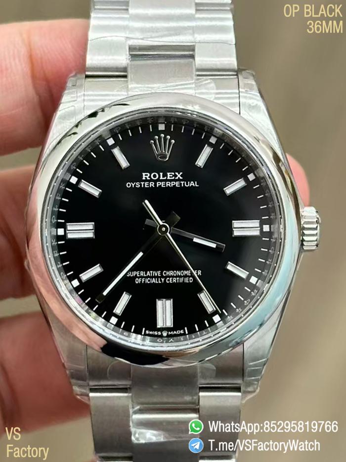 VS Factory Watch VSF Rolex Oyster Perpetual 36 Ref 126000 904L Steel Black Dial Oyster Bracelet DanDong 3230 Movement 00 VS Factory Watch VSF Rolex Oyster Perpetual 36 Ref 126000 904L Steel Black Dial Oyster Bracelet DanDong 3230 Movement 00