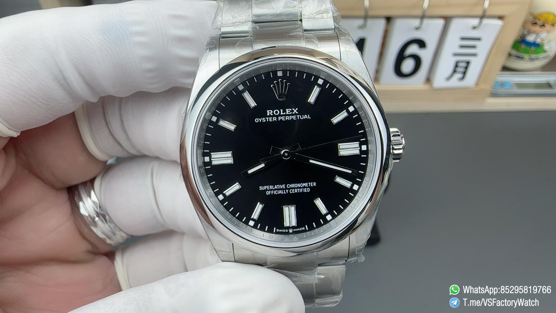 VS Factory Watch VSF Rolex Oyster Perpetual 36 Ref 126000 904L Steel Black Dial Oyster Bracelet DanDong 3230 Movement 01 VS Factory Watch VSF Rolex Oyster Perpetual 36 Ref 126000 904L Steel Black Dial Oyster Bracelet DanDong 3230 Movement 01