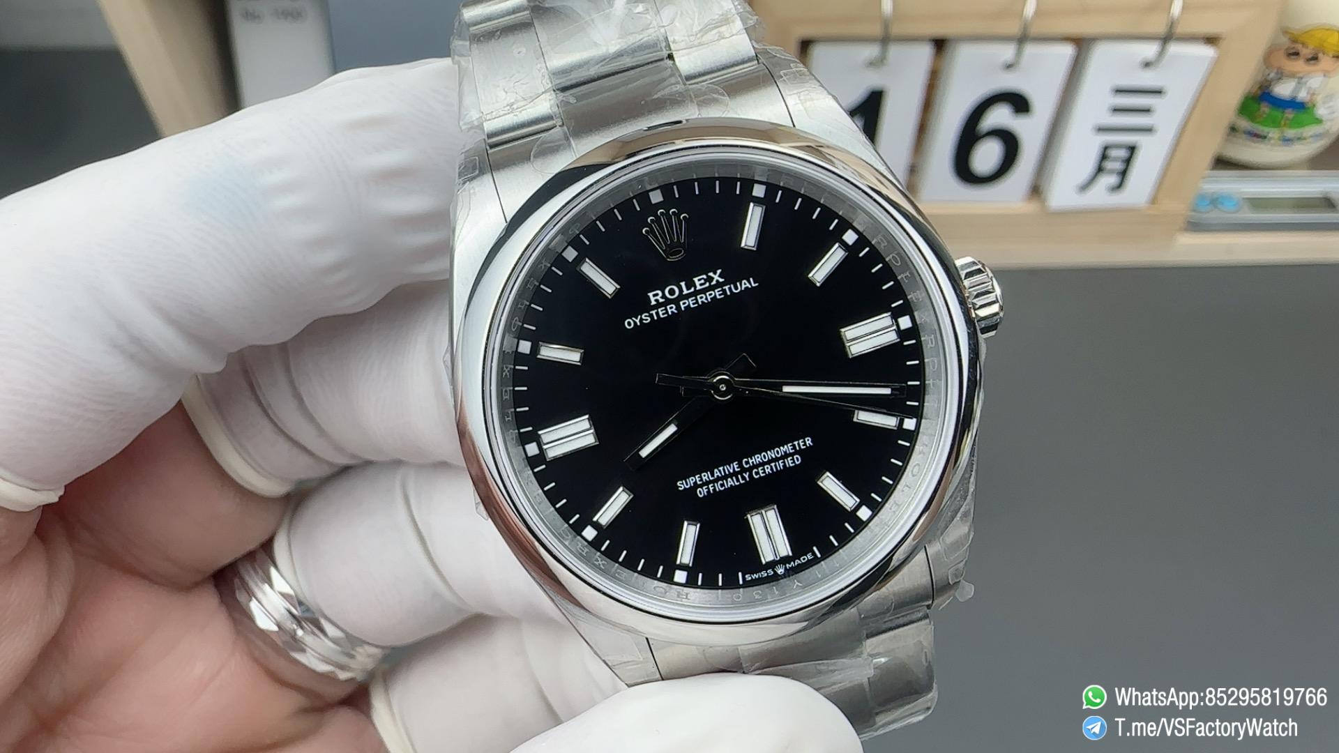VS Factory Watch VSF Rolex Oyster Perpetual 36 Ref 126000 904L Steel Black Dial Oyster Bracelet DanDong 3230 Movement 02 VS Factory Watch VSF Rolex Oyster Perpetual 36 Ref 126000 904L Steel Black Dial Oyster Bracelet DanDong 3230 Movement 02