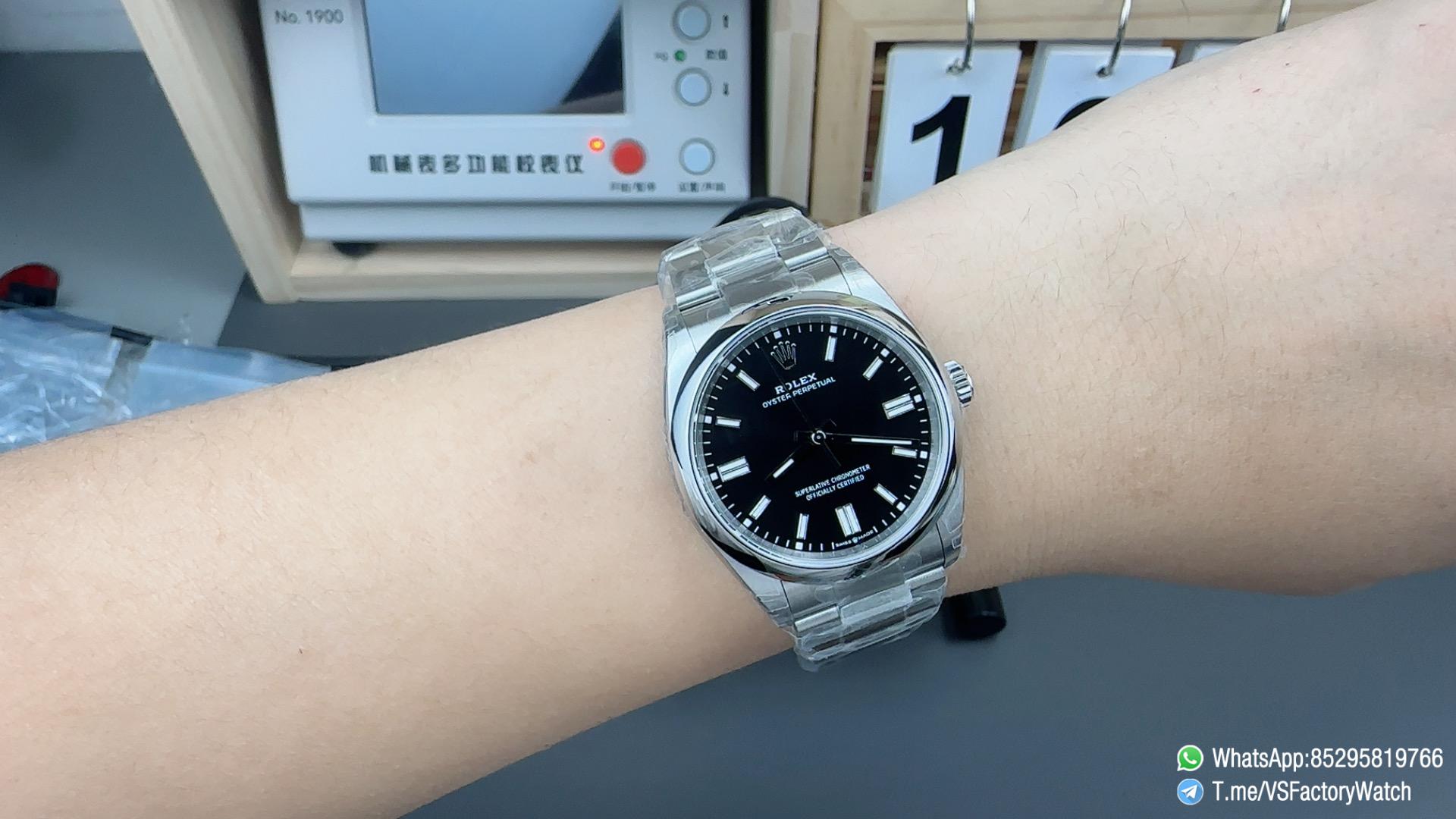 VS Factory Watch VSF Rolex Oyster Perpetual 36 Ref 126000 904L Steel Black Dial Oyster Bracelet DanDong 3230 Movement 06 VS Factory Watch VSF Rolex Oyster Perpetual 36 Ref 126000 904L Steel Black Dial Oyster Bracelet DanDong 3230 Movement 06