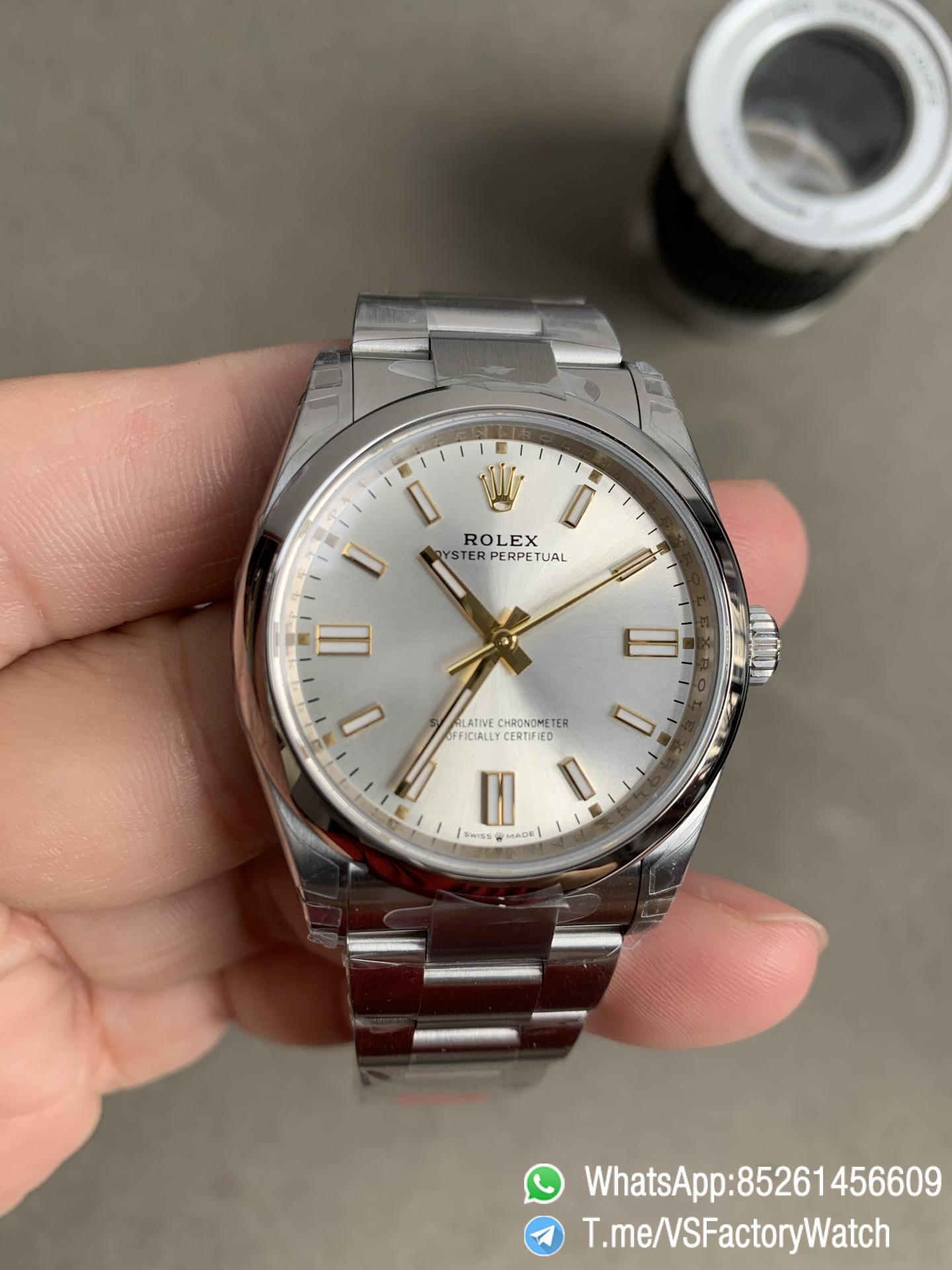 VS Factory Watch VSF Rolex Oyster Perpetual 36 Ref 126000 904L Steel Silver Dial Oyster Bracelet DanDong 3230 Calibre 02 VS Factory Watch VSF Rolex Oyster Perpetual 36 Ref 126000 904L Steel Silver Dial Oyster Bracelet DanDong 3230 Calibre 02
