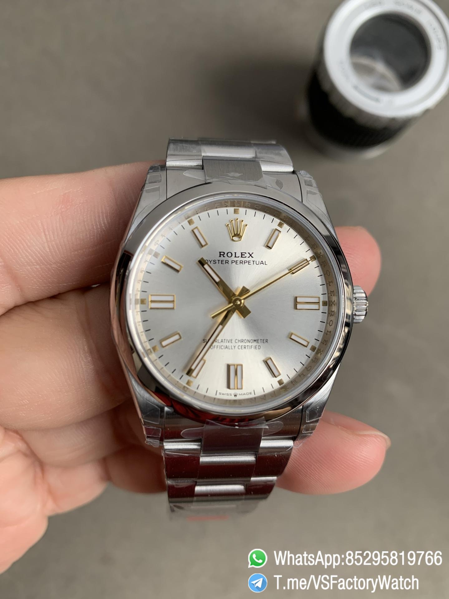 VS Factory Watch VSF Rolex Oyster Perpetual 36 Ref 126000 904L Steel Silver Dial Oyster Bracelet DanDong 3230 Calibre 02 VS Factory Watch VSF Rolex Oyster Perpetual 36 Ref 126000 904L Steel Silver Dial Oyster Bracelet DanDong 3230 Calibre 02