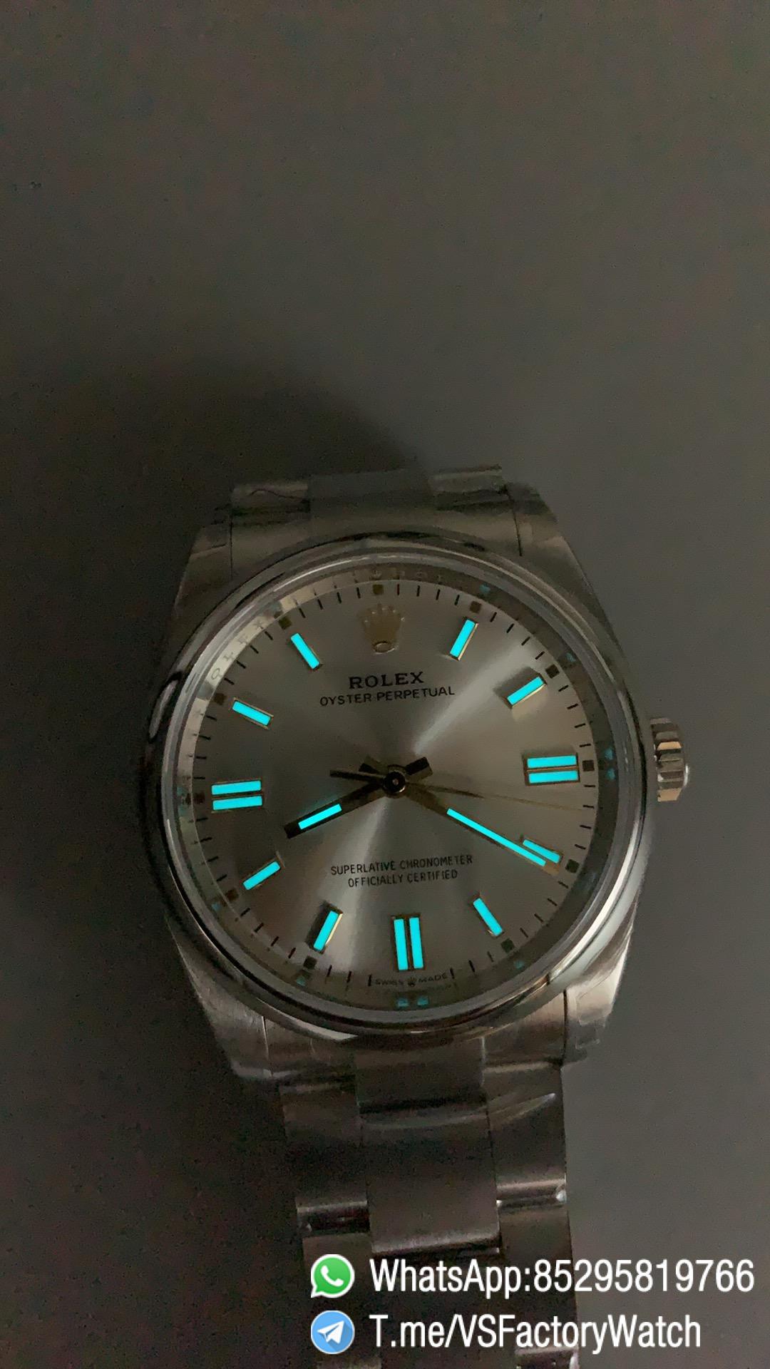 VS Factory Watch VSF Rolex Oyster Perpetual 36 Ref 126000 904L Steel Silver Dial Oyster Bracelet DanDong 3230 Calibre 09 VS Factory Watch VSF Rolex Oyster Perpetual 36 Ref 126000 904L Steel Silver Dial Oyster Bracelet DanDong 3230 Calibre 09