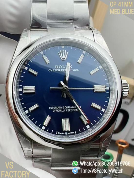 VS Factory Watch VSF Rolex Oyster Perpetual 41 Ref 134300 904L Steel Med Blue Dial Oyster Bracelet DanDong 3230 Movement 00 VS Factory Watch VSF Rolex Oyster Perpetual 41 Ref 134300 904L Steel Med Blue Dial Oyster Bracelet DanDong 3230 Movement 00