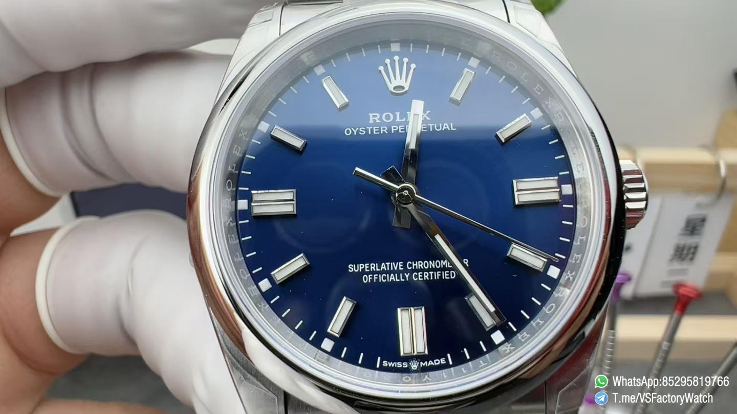 VS Factory Watch VSF Rolex Oyster Perpetual 41 Ref 134300 904L Steel Med Blue Dial Oyster Bracelet DanDong 3230 Movement 02 1 VS Factory Watch VSF Rolex Oyster Perpetual 41 Ref 134300 904L Steel Med Blue Dial Oyster Bracelet DanDong 3230 Movement 02 1
