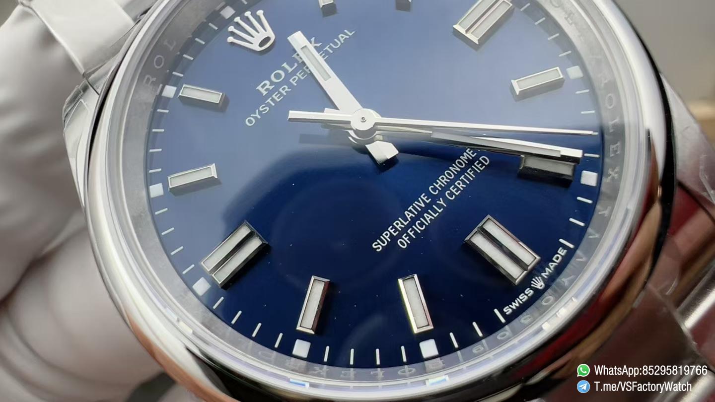 VS Factory Watch VSF Rolex Oyster Perpetual 41 Ref 134300 904L Steel Med Blue Dial Oyster Bracelet DanDong 3230 Movement 03 1 VS Factory Watch VSF Rolex Oyster Perpetual 41 Ref 134300 904L Steel Med Blue Dial Oyster Bracelet DanDong 3230 Movement 03 1