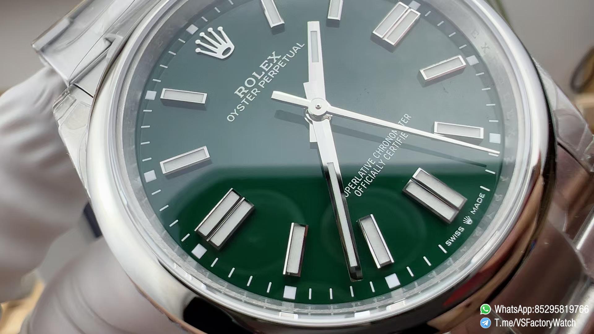 VS Factory Watch VSF Rolex Oyster Perpetual 41 Ref 134300 Green Dial 904L Steel Case and Oyster Bracelet DanDong 3230 Calibre 03 VS Factory Watch VSF Rolex Oyster Perpetual 41 Ref 134300 Green Dial 904L Steel Case and Oyster Bracelet DanDong 3230 Calibre 03