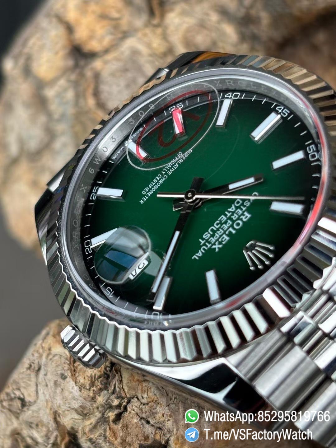 VSF Watches 2026 VSF Rolex DateJust 41 Green Ombré Dial Ref 126334 V2 904L Jubilee Bracelet Super Clone DanDong 3235 Movement 03 VSF Watches 2026 VSF Rolex DateJust 41 Green Ombré Dial Ref 126334 V2 904L Jubilee Bracelet Super Clone DanDong 3235 Movement 03