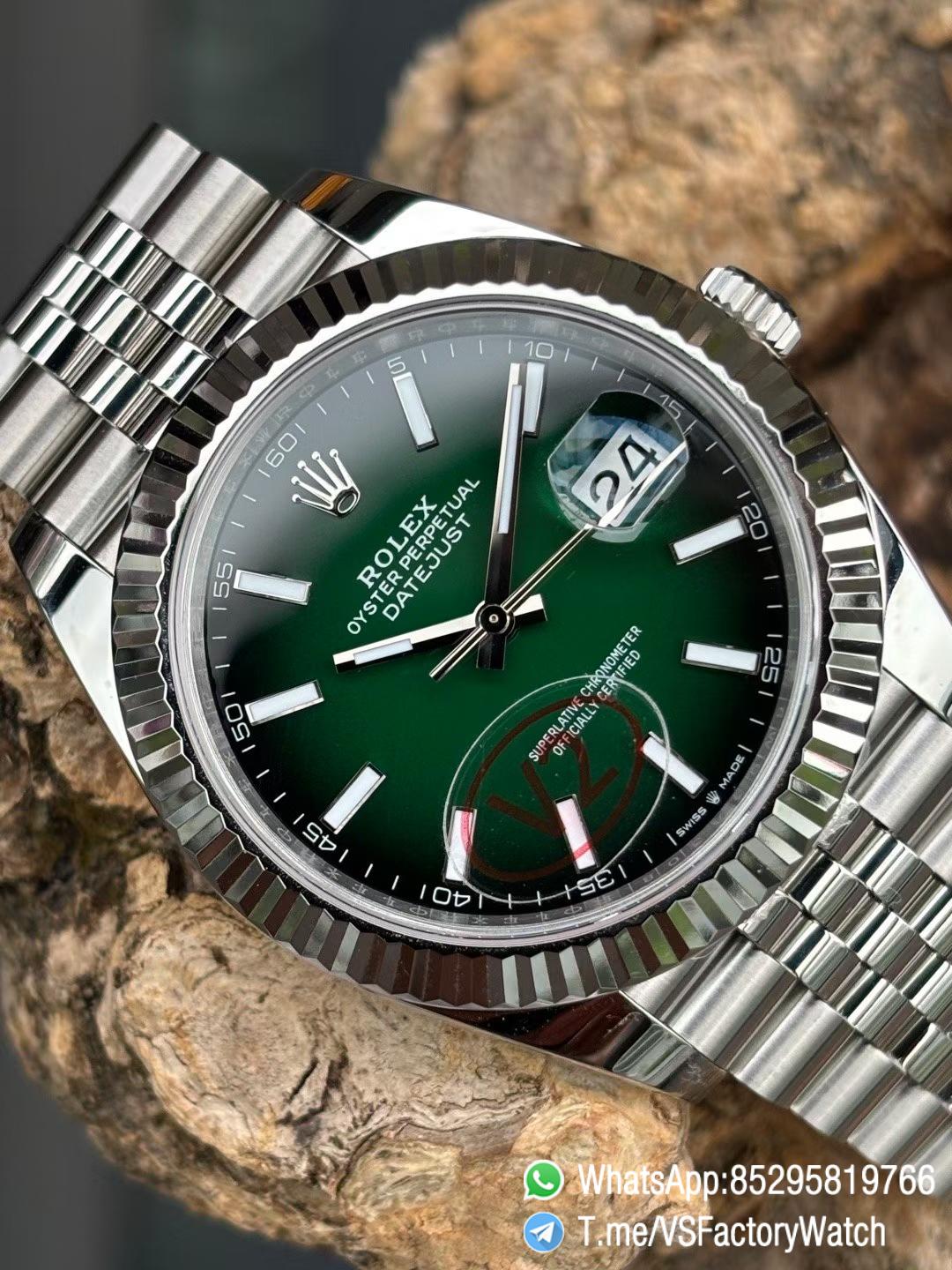 VSF Watches 2026 VSF Rolex DateJust 41 Green Ombré Dial Ref 126334 V2 904L Jubilee Bracelet Super Clone DanDong 3235 Movement 06 VSF Watches 2026 VSF Rolex DateJust 41 Green Ombré Dial Ref 126334 V2 904L Jubilee Bracelet Super Clone DanDong 3235 Movement 06