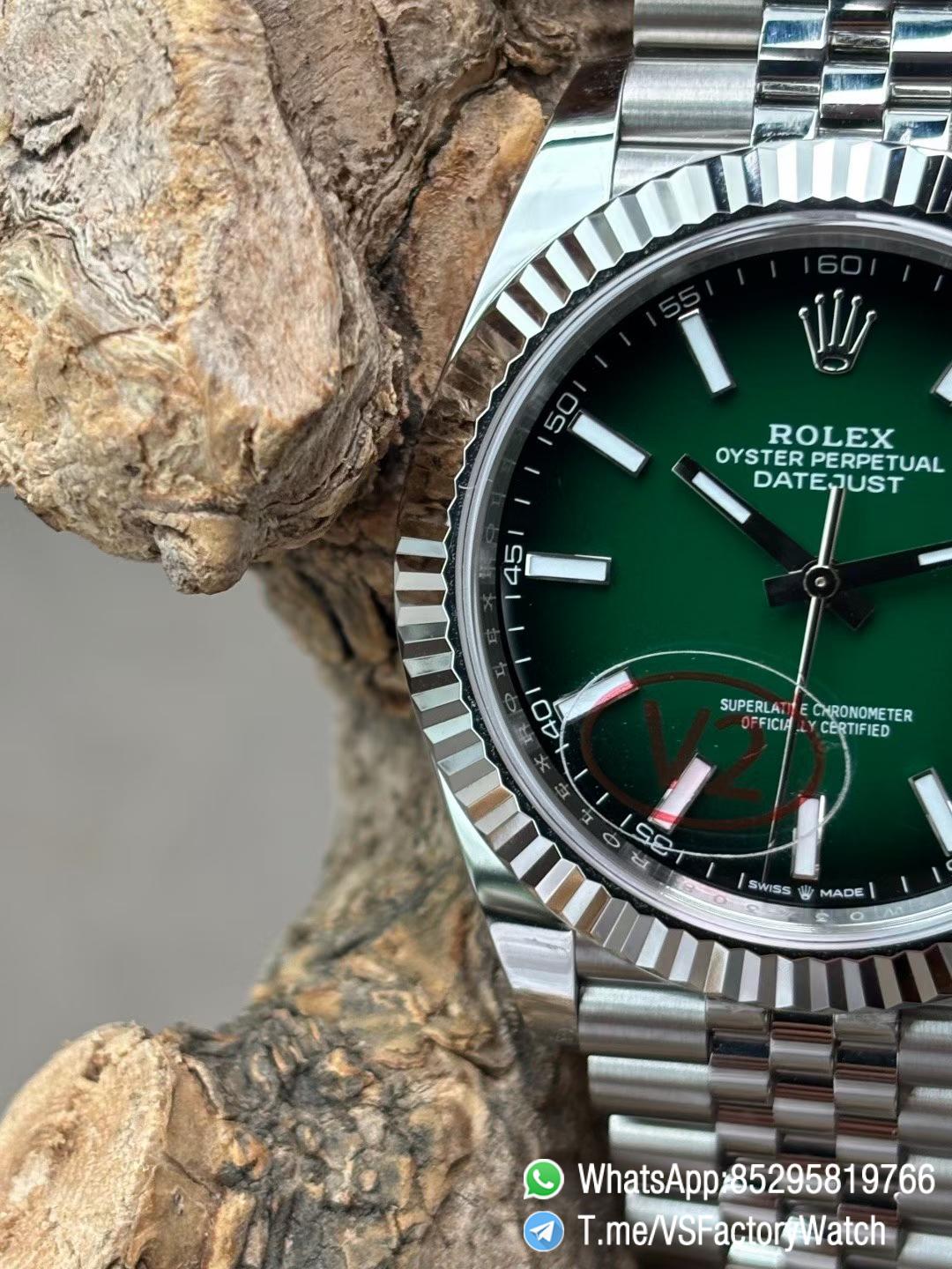 VSF Watches 2026 VSF Rolex DateJust 41 Green Ombré Dial Ref 126334 V2 904L Jubilee Bracelet Super Clone DanDong 3235 Movement 07 VSF Watches 2026 VSF Rolex DateJust 41 Green Ombré Dial Ref 126334 V2 904L Jubilee Bracelet Super Clone DanDong 3235 Movement 07