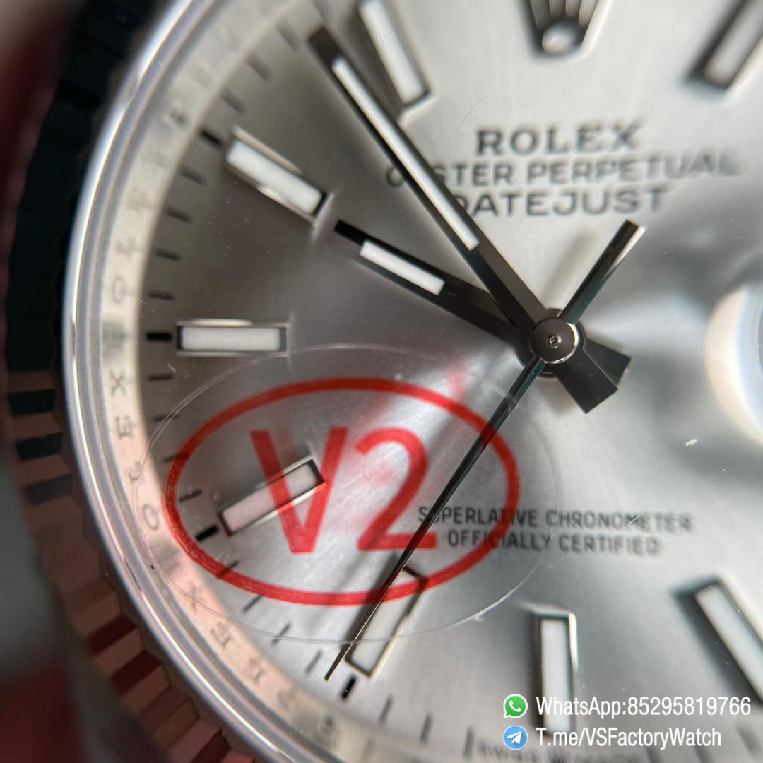 VS Factory Watch VSF Datejust 36 V2 Weight 124g Silver Dial 904L Stainless Steel Case and Jubile Bracelet DanDong 3235 Movement Ref m126234 0013 05 VS Factory Watch VSF Datejust 36 V2 Weight 124g Silver Dial 904L Stainless Steel Case and Jubile Bracelet DanDong 3235 Movement Ref m126234 0013 05