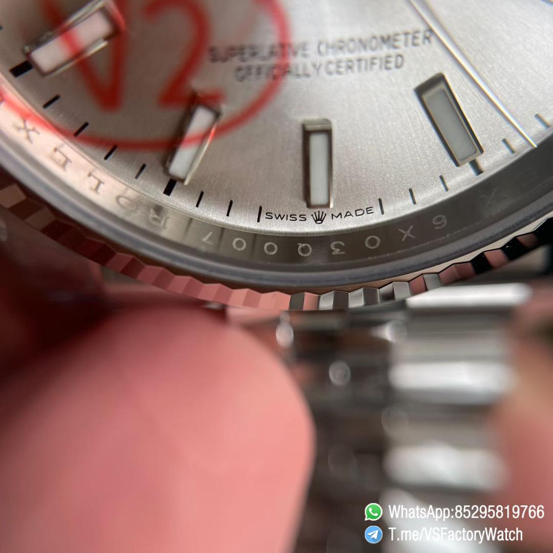 VS Factory Watch VSF Datejust 36 V2 Weight 124g Silver Dial 904L Stainless Steel Case and Jubile Bracelet DanDong 3235 Movement Ref m126234 0013 07 VS Factory Watch VSF Datejust 36 V2 Weight 124g Silver Dial 904L Stainless Steel Case and Jubile Bracelet DanDong 3235 Movement Ref m126234 0013 07
