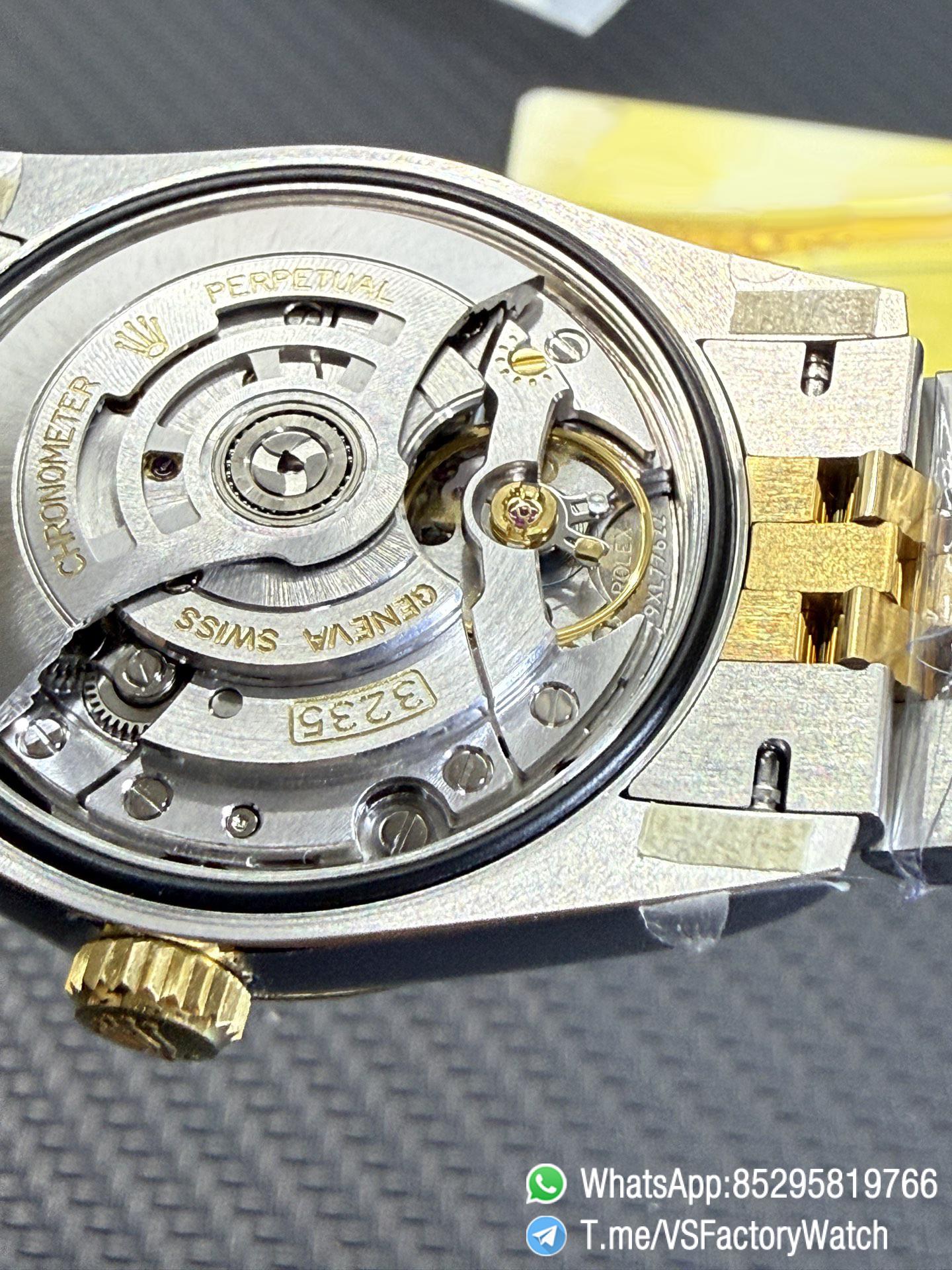 VS Factory Watch VSF Datejust 41 Black Dial with Diamond Indexes Yellow Gold Bezel Two Tone Jubilee Bracelet DD3235 Movement REF m126333 0006 08 VS Factory Watch VSF Datejust 41 Black Dial with Diamond Indexes Yellow Gold Bezel Two Tone Jubilee Bracelet DD3235 Movement REF m126333 0006 08