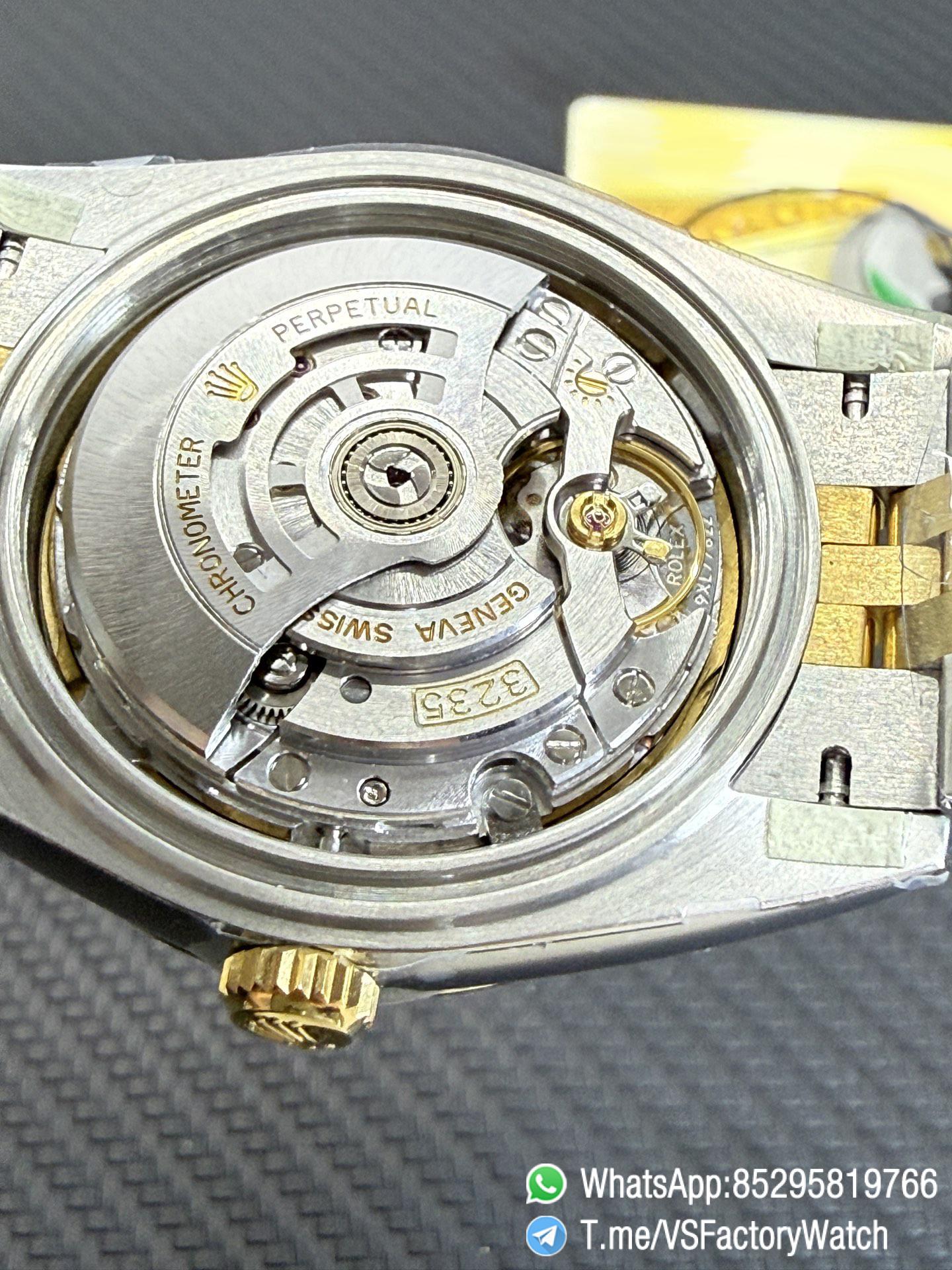 VS Factory Watch VSF Datejust 41 Black Dial with Diamond Indexes Yellow Gold Bezel Two Tone Jubilee Bracelet DD3235 Movement REF m126333 0006 09 VS Factory Watch VSF Datejust 41 Black Dial with Diamond Indexes Yellow Gold Bezel Two Tone Jubilee Bracelet DD3235 Movement REF m126333 0006 09