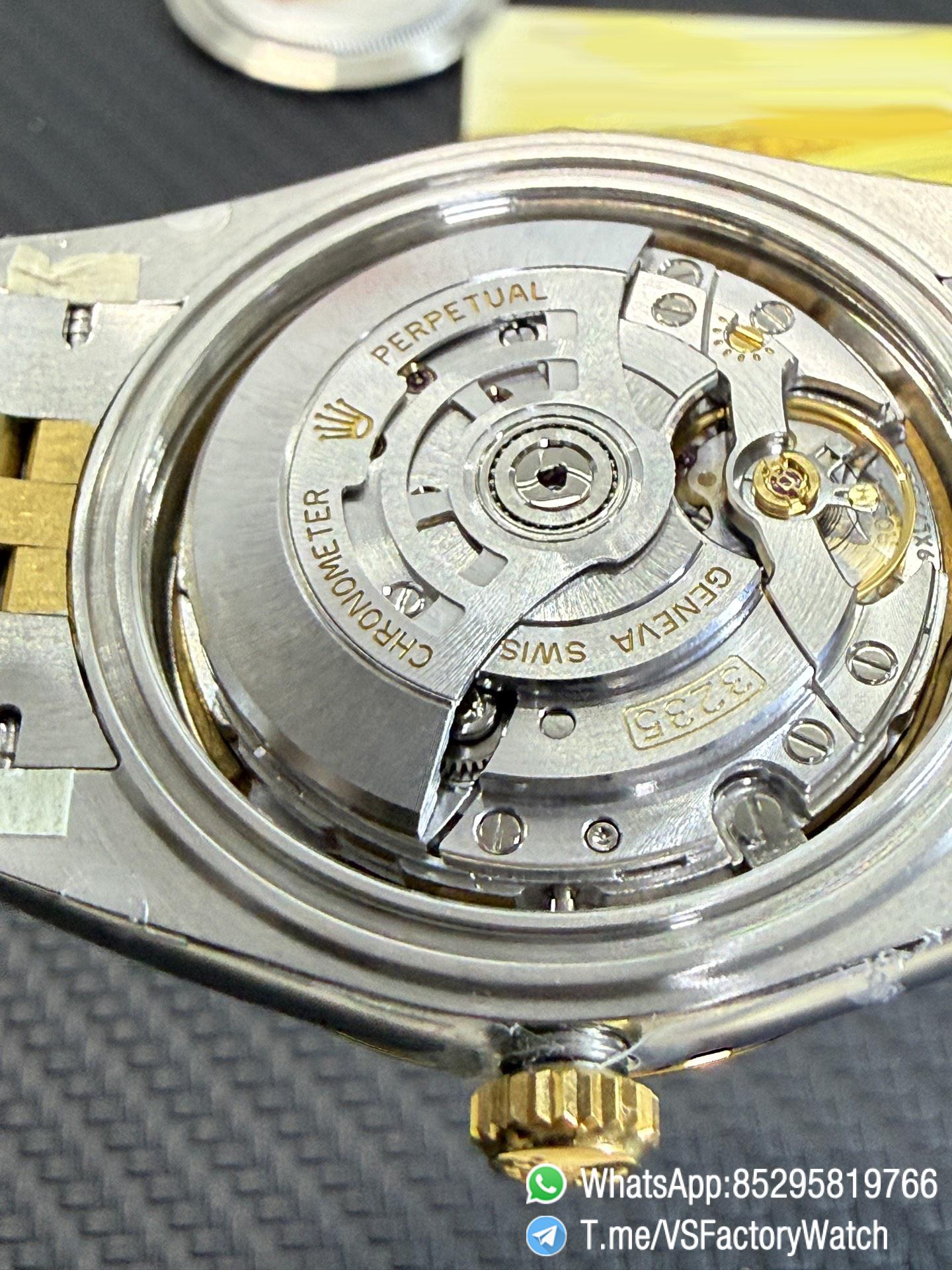 VS Factory Watch VSF Datejust 41 Black Dial with Diamond Indexes Yellow Gold Bezel Two Tone Jubilee Bracelet DD3235 Movement REF m126333 0006 10 VS Factory Watch VSF Datejust 41 Black Dial with Diamond Indexes Yellow Gold Bezel Two Tone Jubilee Bracelet DD3235 Movement REF m126333 0006 10