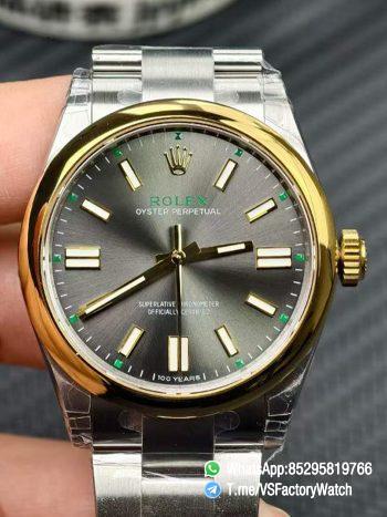 VS Factory Watch VSF Rolex Oyster Perpetual Celebrating 100 Years Ref 134303 Slate Dial Oystersteel and Yellow Gold DD3230 Movement 00