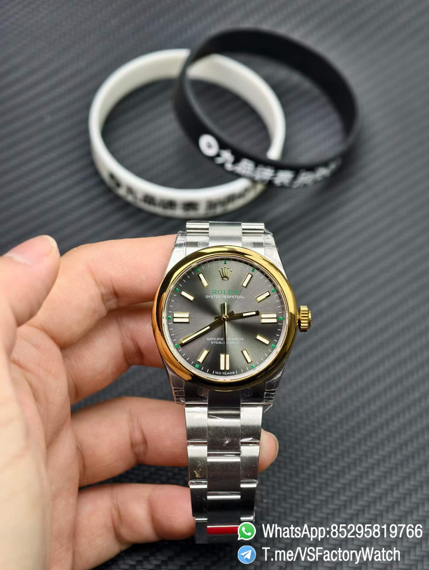 VS Factory Watch VSF Rolex Oyster Perpetual Celebrating 100 Years Ref 134303 Slate Dial Oystersteel and Yellow Gold DD3230 Movement 01 VS Factory Watch VSF Rolex Oyster Perpetual Celebrating 100 Years Ref 134303 Slate Dial Oystersteel and Yellow Gold DD3230 Movement 01