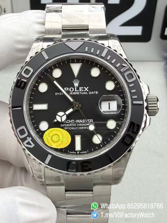 VS Factory Watch VSF Rolex Yacht Master 226627 V2 106g Titanium Case and Bracelet Black Dial Black Ceramic Bezel DanDong 3235 Movement Free Sprung 00 VS Factory Watch VSF Rolex Yacht Master 226627 V2 106g Titanium Case and Bracelet Black Dial Black Ceramic Bezel DanDong 3235 Movement Free Sprung 00