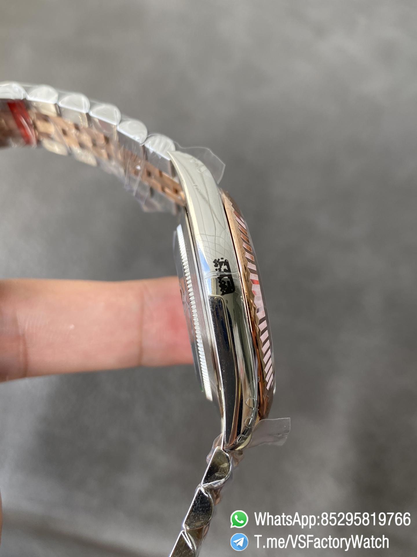 VSF Datejust 41 Silver Fluted Motif Dial Rose Gold Bezel Two Tone Rose Gold and Oystersteel Jubilee Bracelet DanDong 3235 Movement REF 126331 05 VSF Datejust 41 Silver Fluted Motif Dial Rose Gold Bezel Two Tone Rose Gold and Oystersteel Jubilee Bracelet DanDong 3235 Movement REF 126331 05