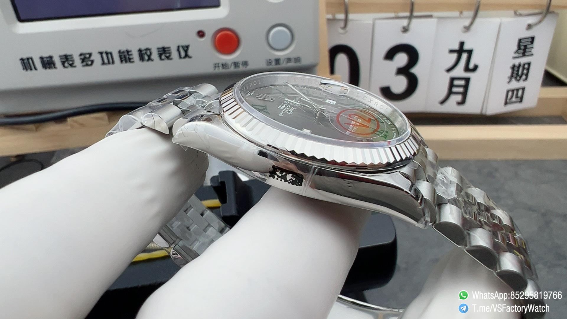 VS Factory Watch VSF Datejust Wimbledon 36m V2 Weight 122g Slate Dial 904L Steel Case and Jubile Bracelet DD3235 Movement Ref m126234 0045 04 VS Factory Watch VSF Datejust Wimbledon 36m V2 Weight 122g Slate Dial 904L Steel Case and Jubile Bracelet DD3235 Movement Ref m126234 0045 04